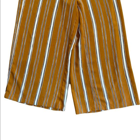 Sadie & Sage Off The Shoulder Striped Jumpsuit Women’s Size Small Burnt Orange - Picture 8 of 8